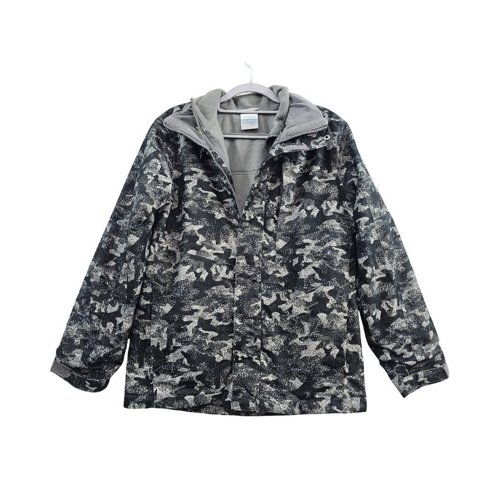 Columbia Bugaboo Interchange 3-in-1 Jacket Kids L 14/16 Camo Omni-Heat Fleece